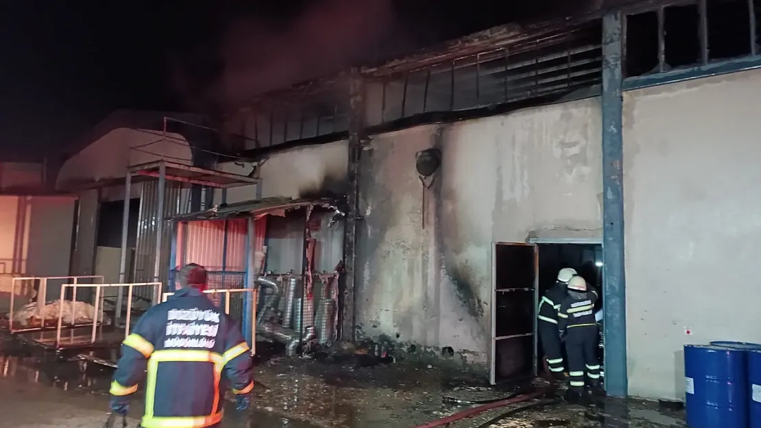 Bilecik'te Fabrika Yangını