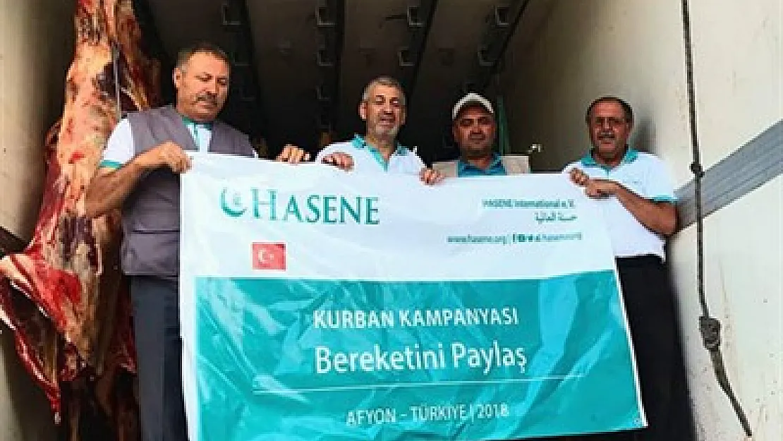 Bin 400 aileye kurban eti dağıtıldı