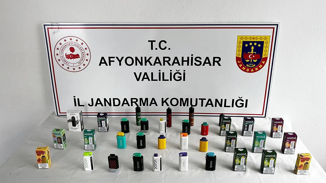 Bolvadin’de elektronik sigara baskını