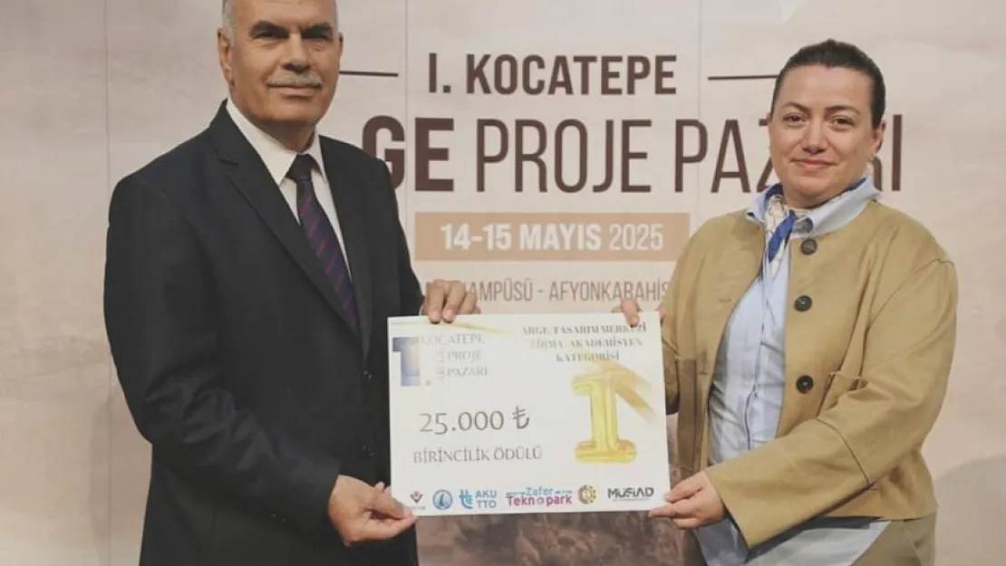 BŞEÜ'e 1. Kocatepe Ar-Ge Proje Pazarı'nda Birincilik Ödülü
