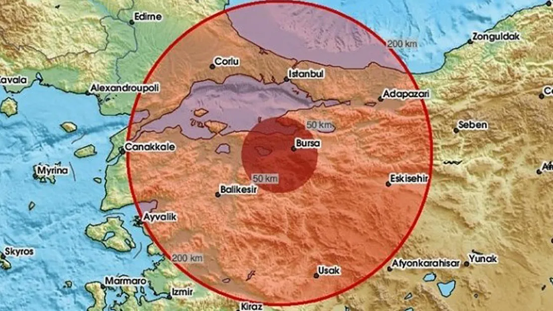 Bursa'da Korkutan Deprem