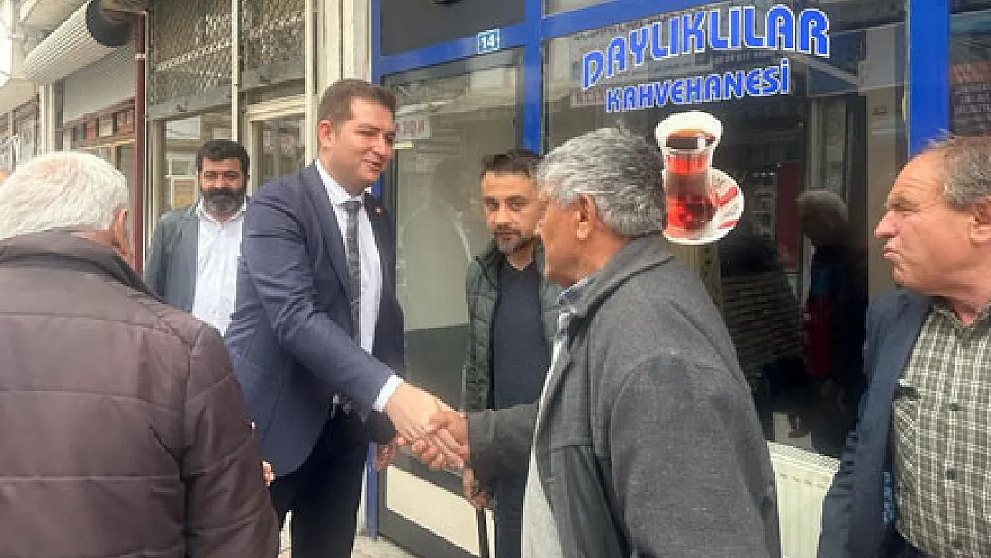 CHP adayları Sandıklı'da esnafla buluştu