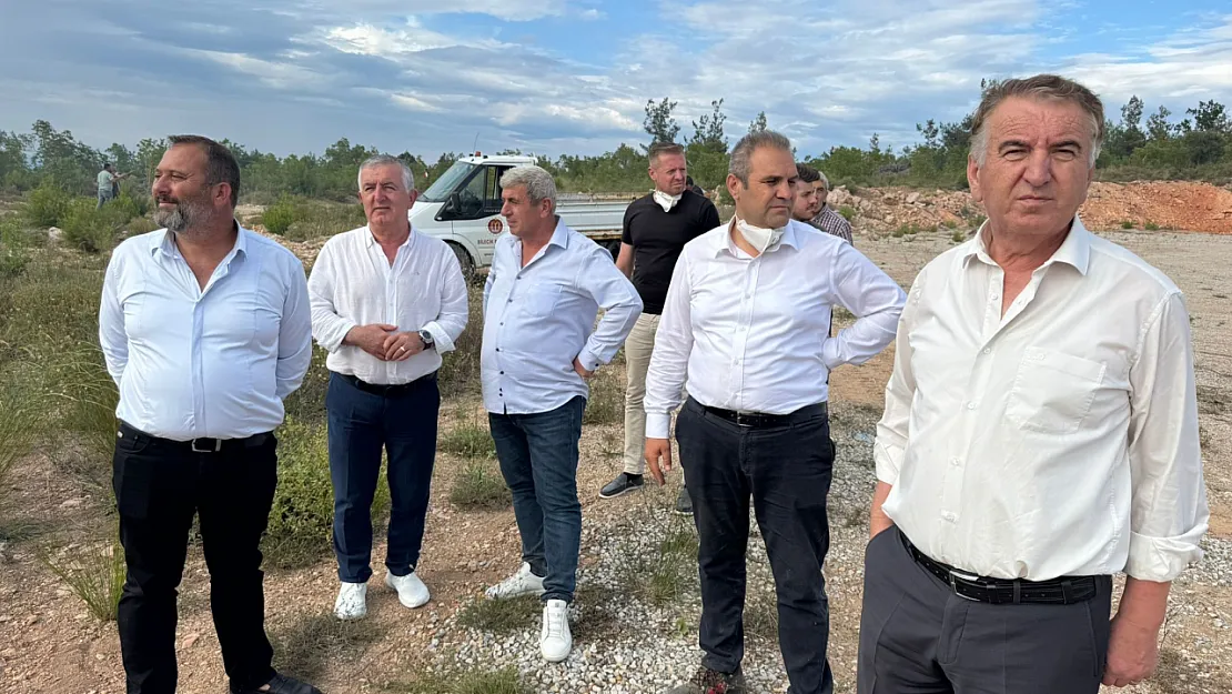 CHP Heyeti Yangın Bölgesinde İnceleme Yaptı