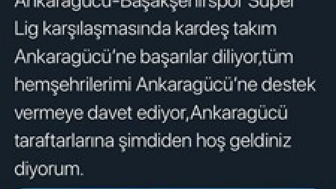 'Çoban Ankara'ya başkan olsun' – Kocatepe Gazetesi