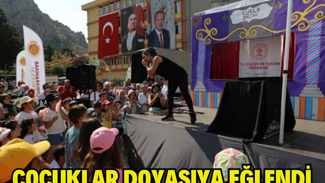 Çocuklar doyasıya eğlendi