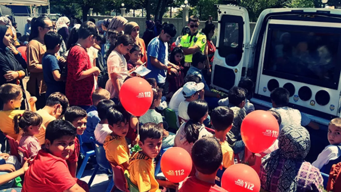 Çocuklara trafik güvenliği eğitimi verildi