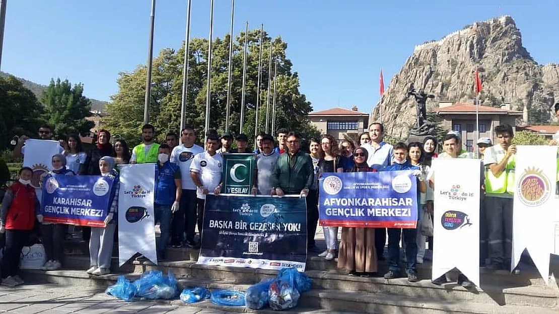 Daha temiz bir Afyon için temizlik yaptılar