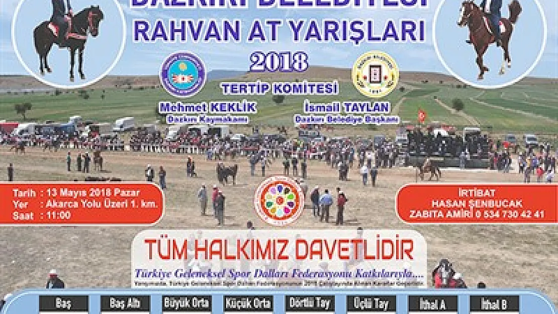 Dazkırı At Yarışları için gün sayıyor