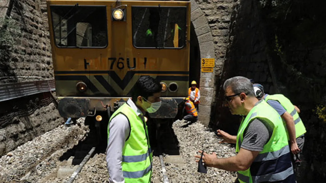 Demiryolu tünellerinde kot düşürme çalışmaları başladı