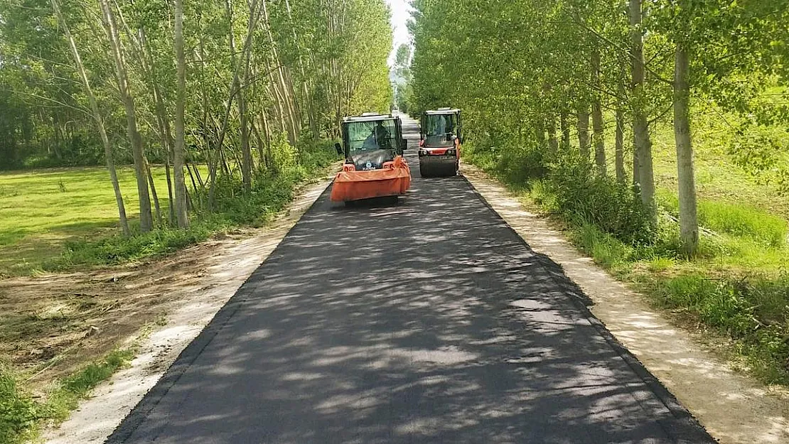 Dereköy Köyü’ne 3 bin 200 metrelik asfalt yol yapıldı