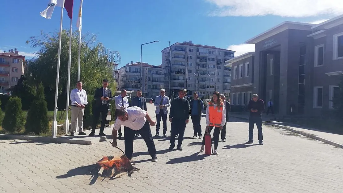 DKMP'de yangın tatbikatı