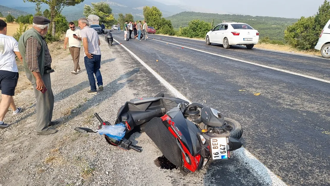 Domaniç'te Motosiklet Kazası: 1 Yaralı