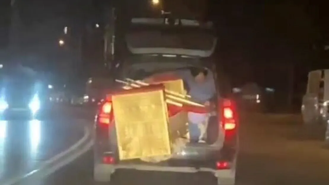 Duyarsız sürücü trafiği tehlikeye attı