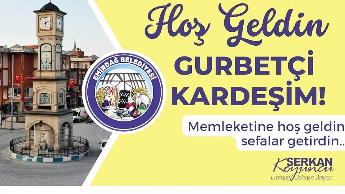 Emirdağ'da gurbetçilere özel karşılama