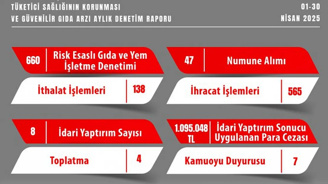 Eskişehir'de Gıda Denetimlerinde 1 Milyon 95 Bin 48 TL İdari Para Cezası Kesildi