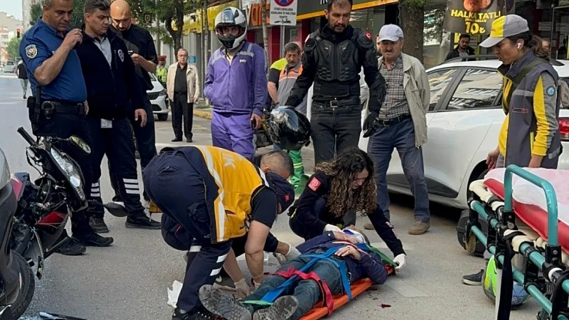 Eskişehir'de Motosiklet Kazasında Motorcu Yaralandı