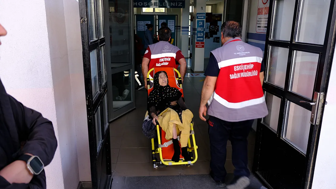 Felçli Yaşlı Kadın Oy Kullanmak İçin Ambulans Eşliğinde Sandığa Gitti