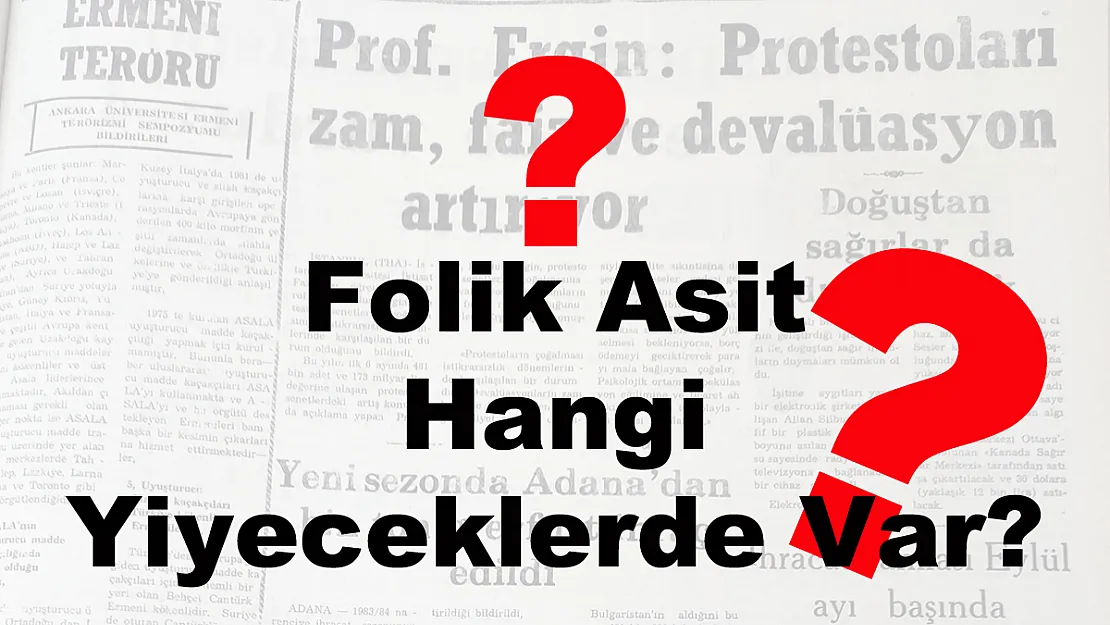 Folik Asit Hangi Yiyeceklerde Var?