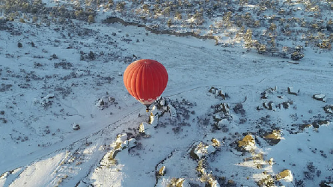 Frig Vadisi’nde sıfırın altında  16 derecede balon uçuşu yapıldı