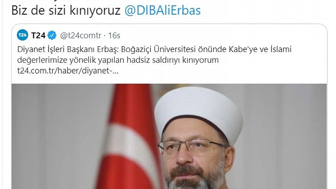 Görgöz’den “Kabe hakareti”ne destek