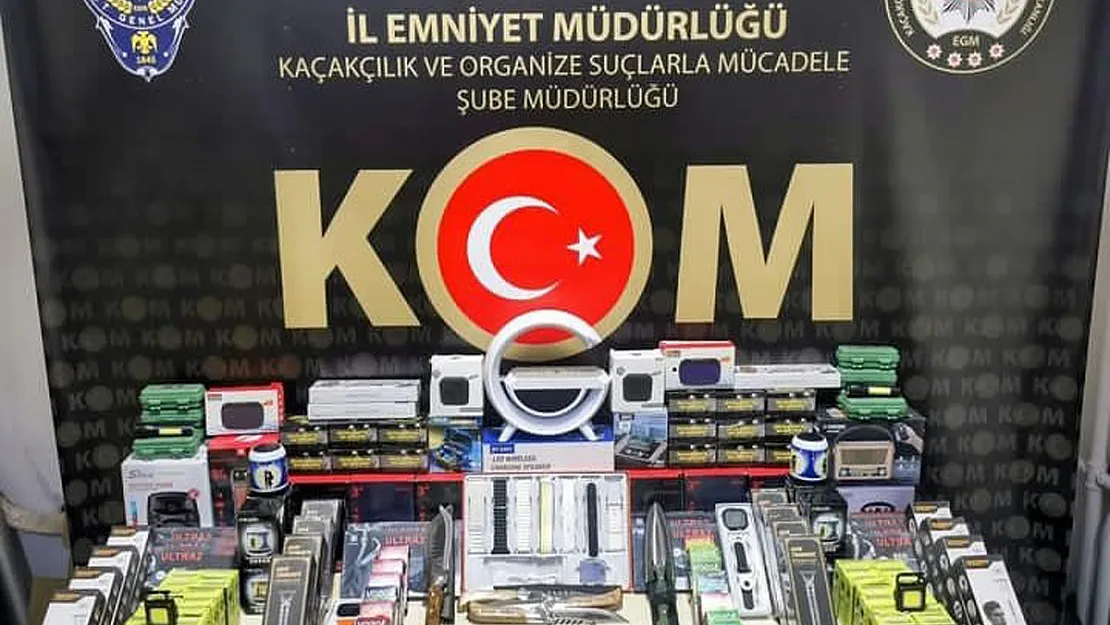 Gümrük Kaçağı Olduğu Tespit Edilen Ürünler Ele Geçirildi