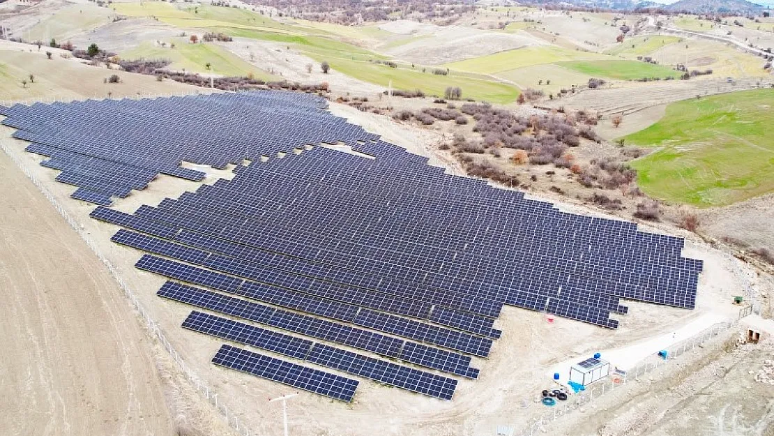 Güneş Enerji Santrali Elektrik Üretimine Başladı