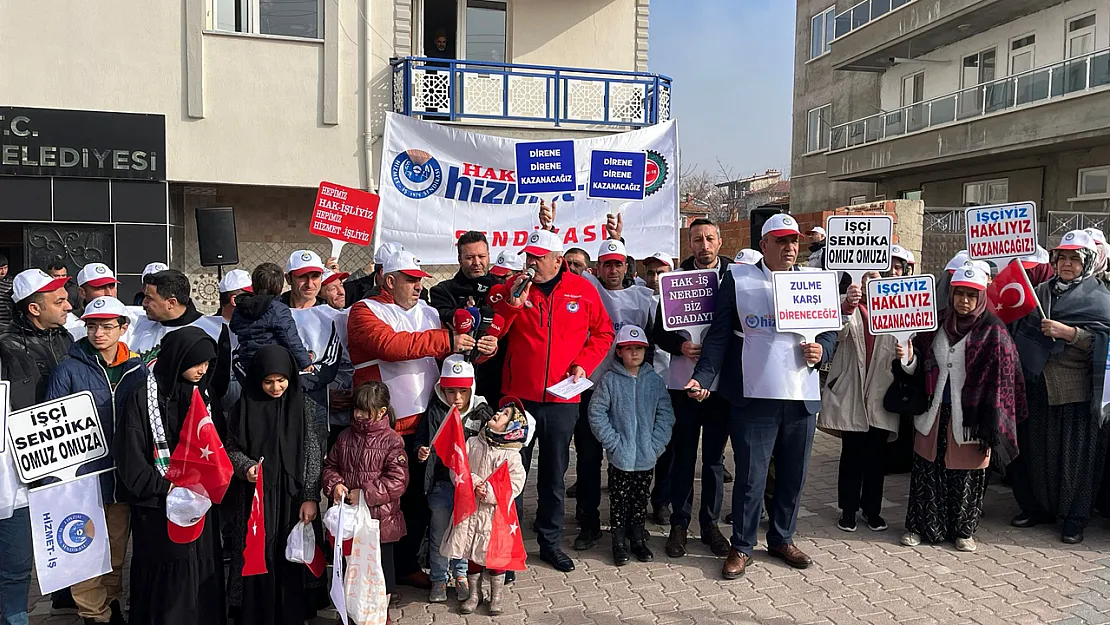 HAK-İŞ'ten Salar Belediyesi'ne Protesto