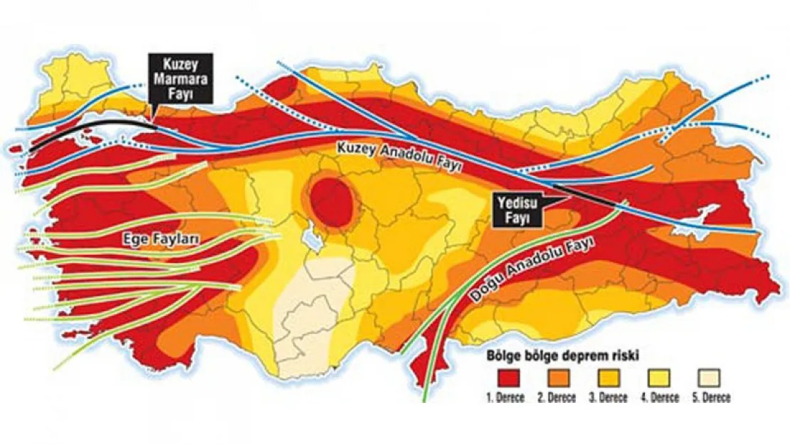 Hatay kaçıncı derece deprem bölgesi?