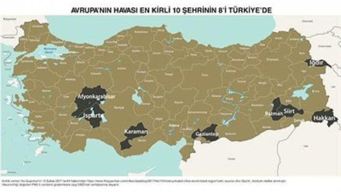 Hava kirliliğinde Avrupa’da 7’nciyiz – Kocatepe Gazetesi