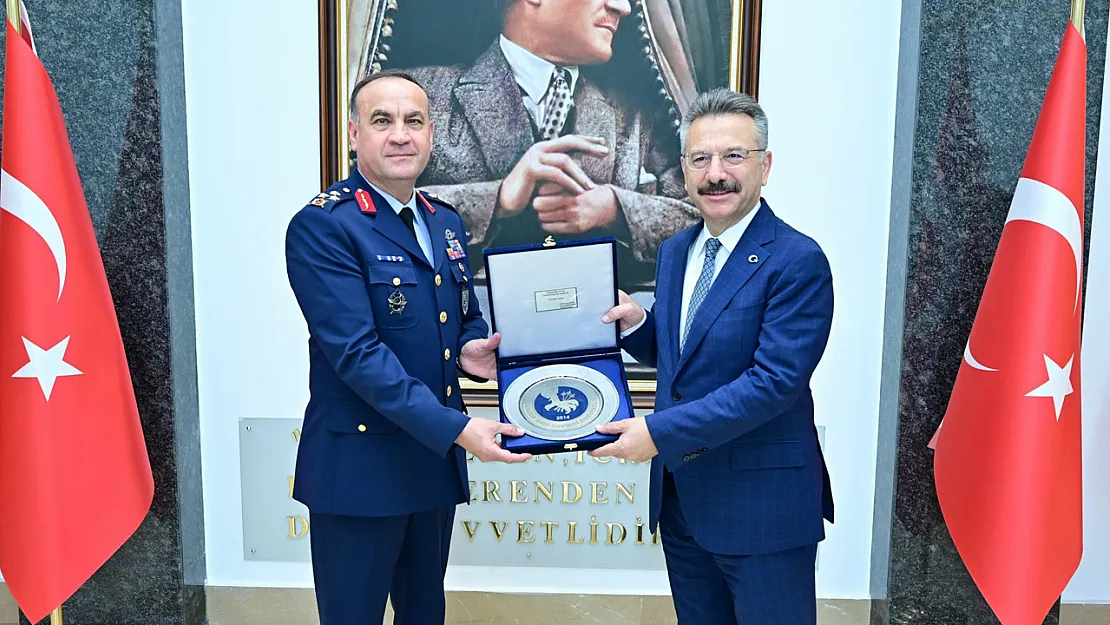Hava Korgeneral Rafet Dalkıran'dan Vali Aksoy'a Ziyaret