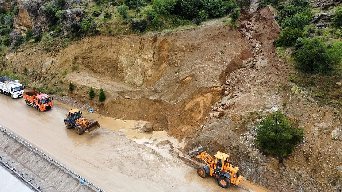 Heyelan felaketinin yaşandığı bölge dron ile görüntülendi