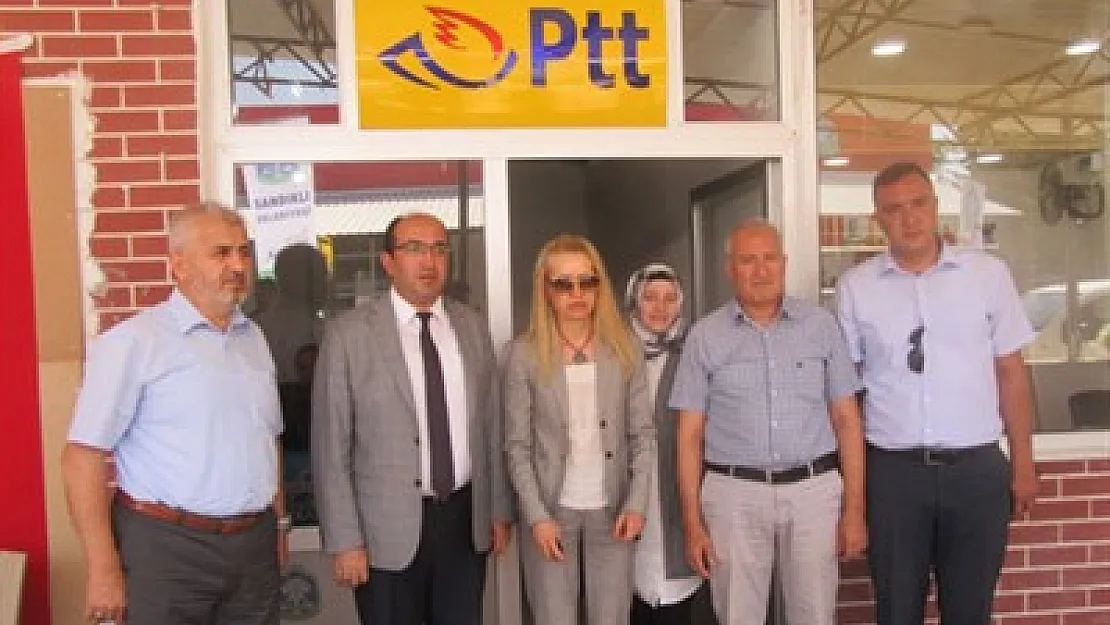 Hüdai Kaplıcalarında PTT şubesi açıldı