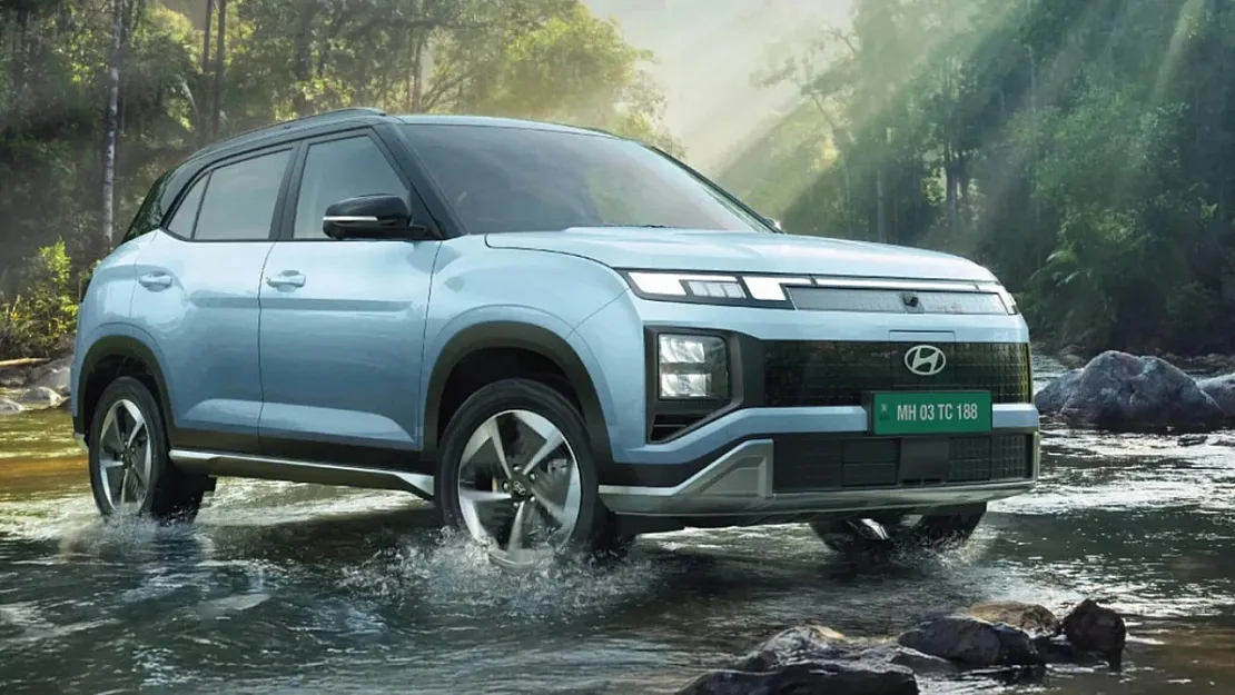 Hyundai, Hindistan'a Özel Yeni Elektrikli SUV Modeli Creta Electric'i Tanıttı