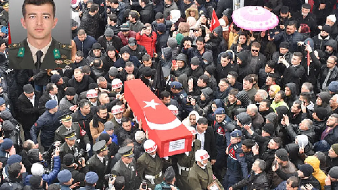 İdlib şehidi Yüzbaşı Şahin  son yolculuğuna uğurlandı