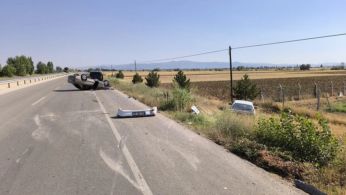 İHA Muhabiri Yangın Dönüşü Kaza Yaptı