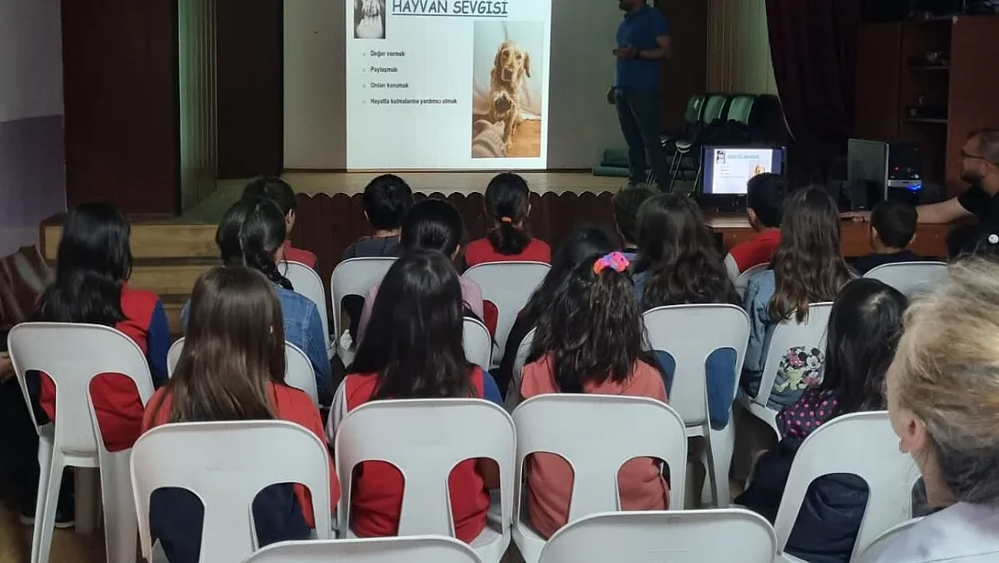 İl Tarım ve Orman Müdürlüğünden Öğrencilere Hayvan Sevgisi Eğitimi