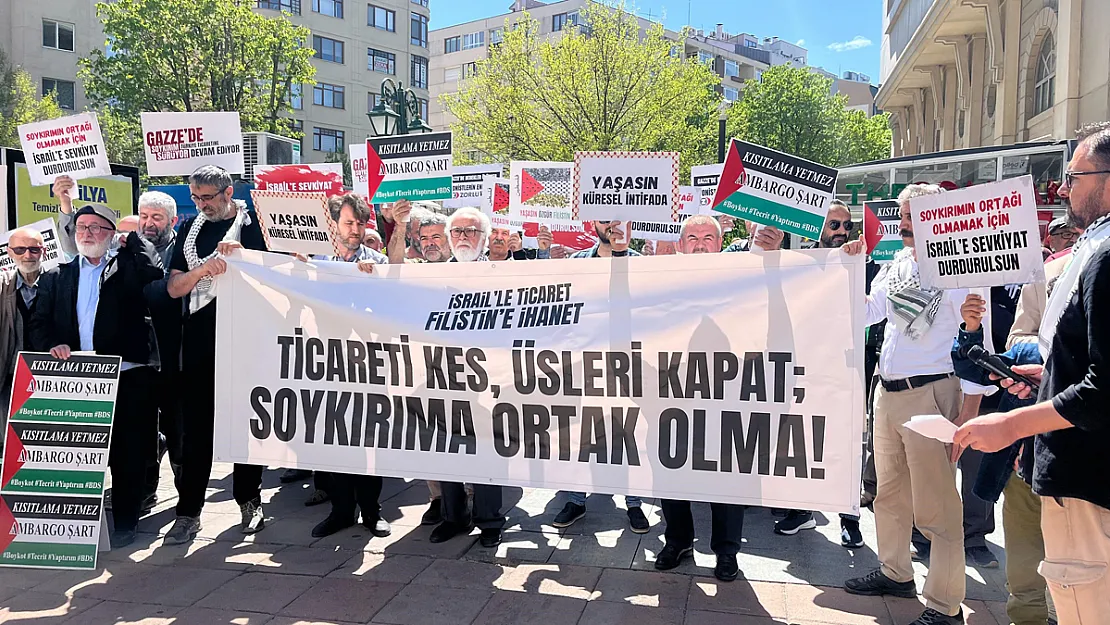 İsrail'le Ticari İlişkilerin Son Bulması İçin Eylem Yapıldı