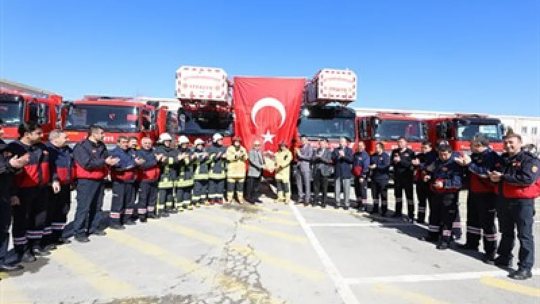 İtfaiye personelinden Başkan Çoban'a vefa