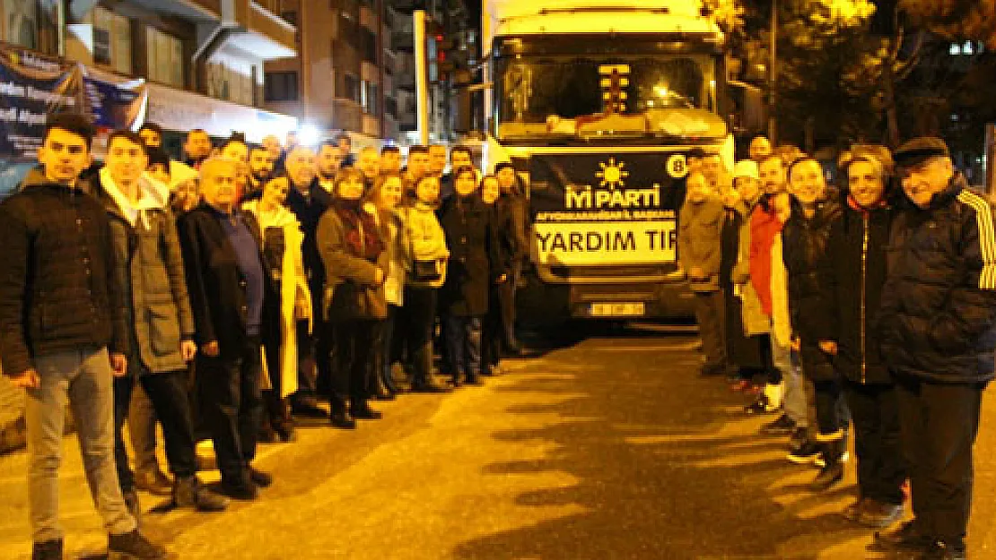 İYİ Parti'nin depremzedelere yardımları sürüyor