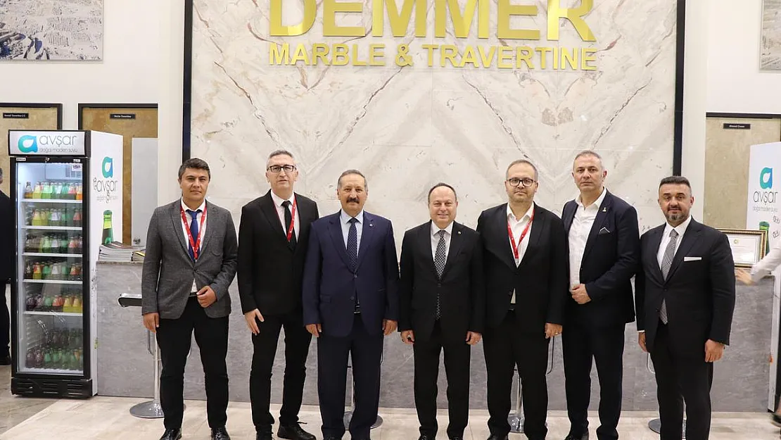 İZMİR MERMER FUARI'NA AFYONKARAHİSAR DAMGASI