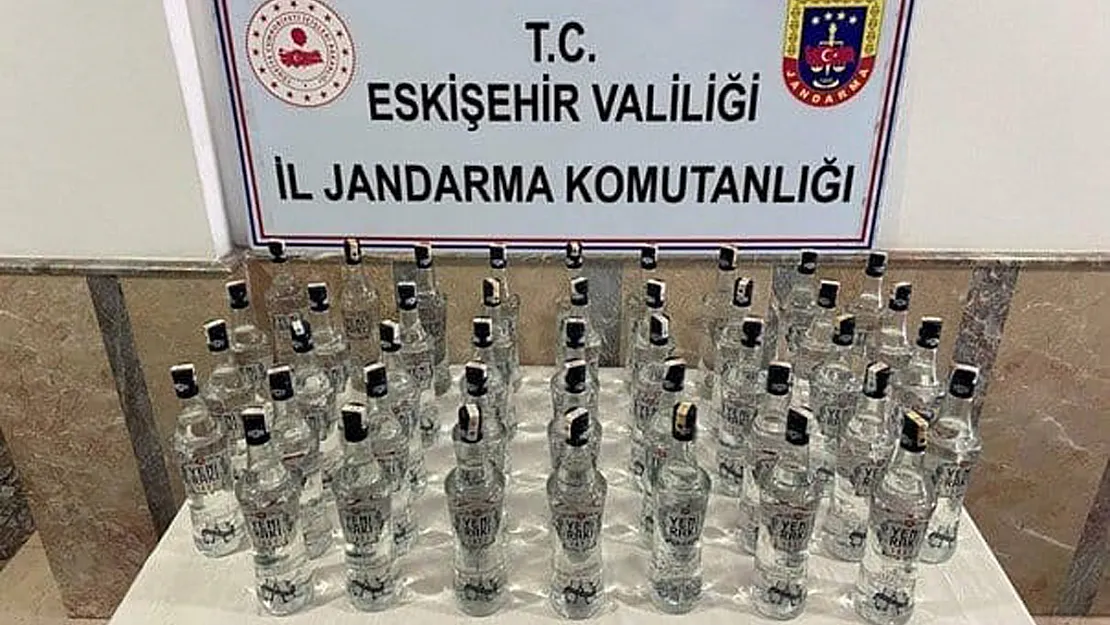 Jandarma Ekipleri 43 Litre Sahte İçki Ele Geçirdi