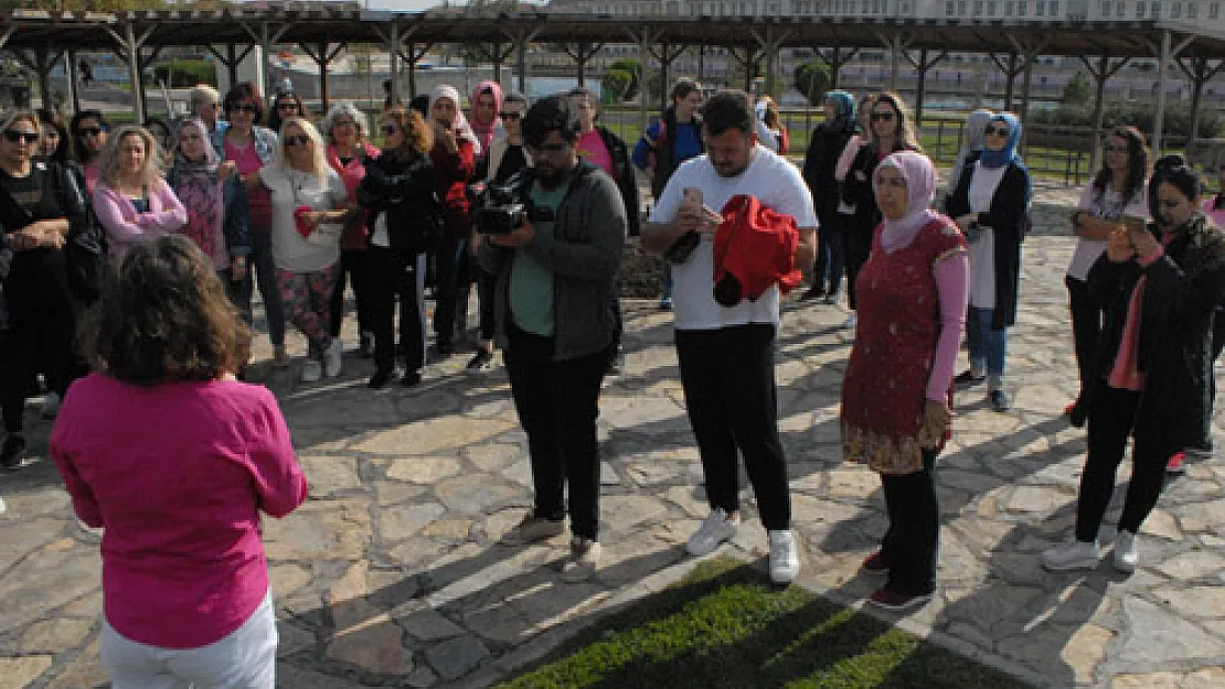 Kadınlara hem spor hem sağlık bilgilendirmesi