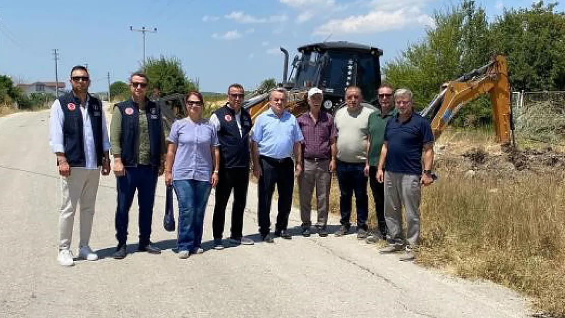 Kaymakam Öztürk, Kandilli Köyü'ndeki Altyapı Çalışmalarını Yerinde İnceledi