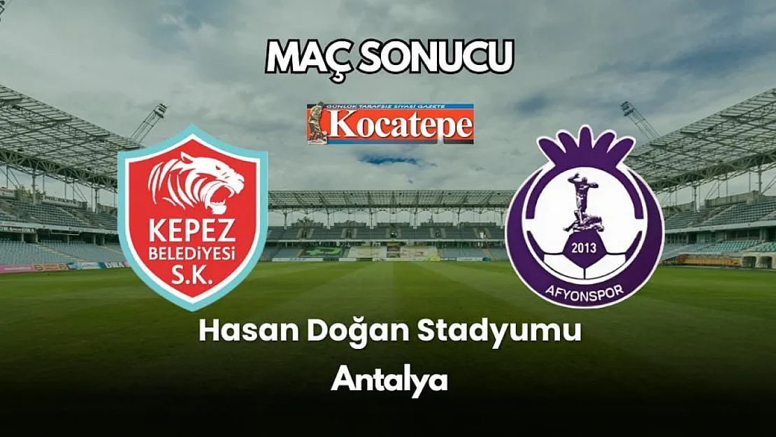 Kepez Spor - Afyonspor Maçı Sona Erdi