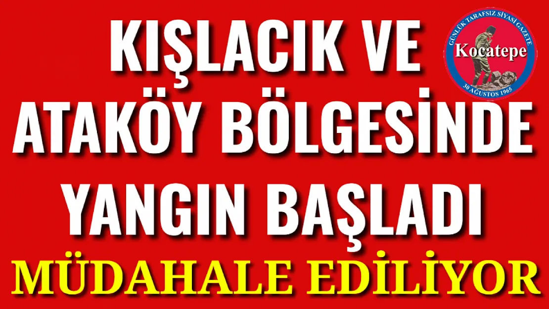 Kışlacık'ta Yangın Başladı