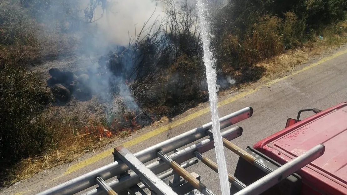 Kışlacık'taki Yangına Kısa Sürede Müdahale Edildi