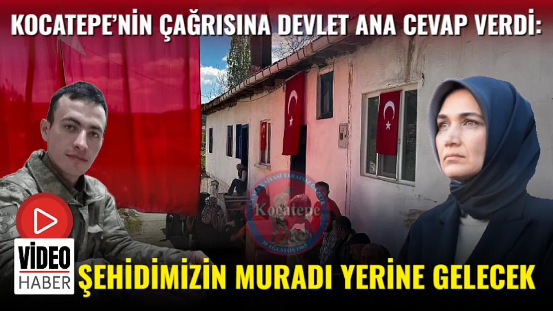 Kocatepe'nin Çağrısına Devlet Ana Cevap Verdi: Şehidimizin Muradı Yerine Gelecek