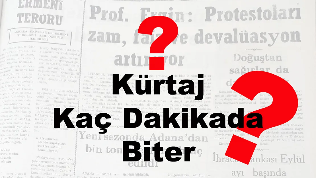 Kürtaj Kaç Dakikada Biter?