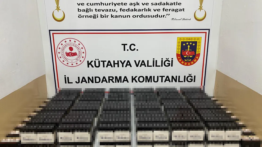 Kütahya'da 79 Bin 940 Adet Bandrolsüz Makaron Ele Geçirildi