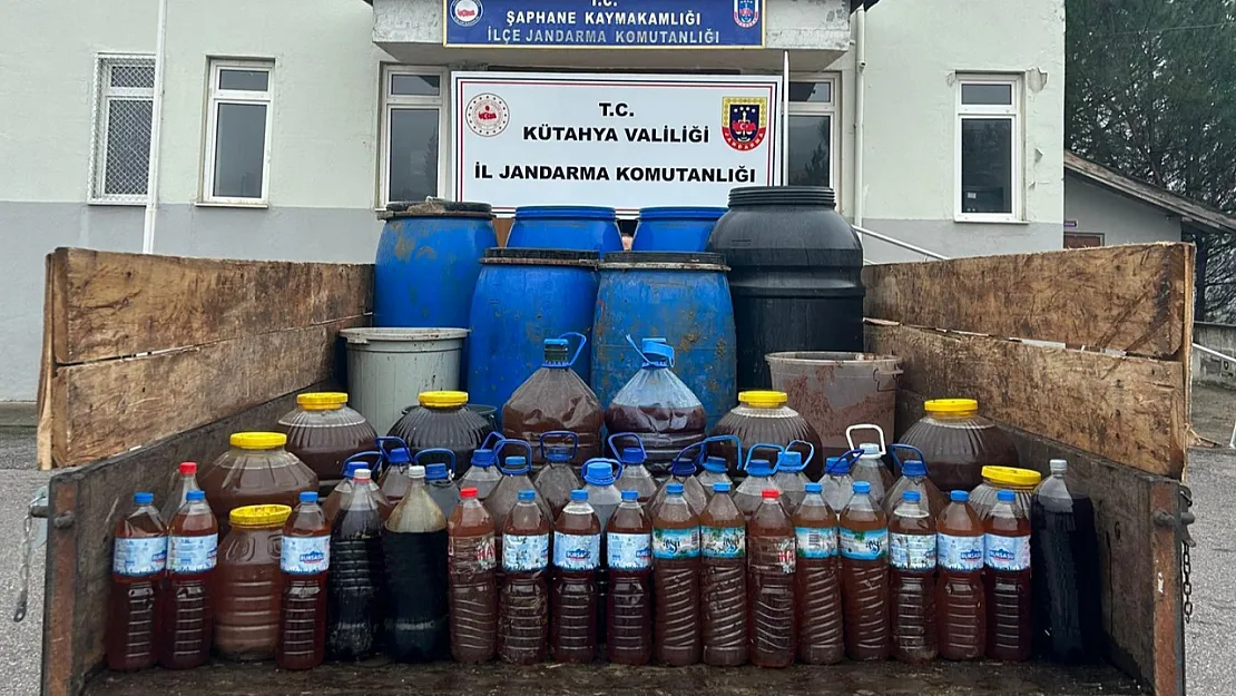 Kütahya'da 838 Litre Sahte Alkol Yakalandı